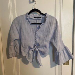 Zara Cropped Blouse